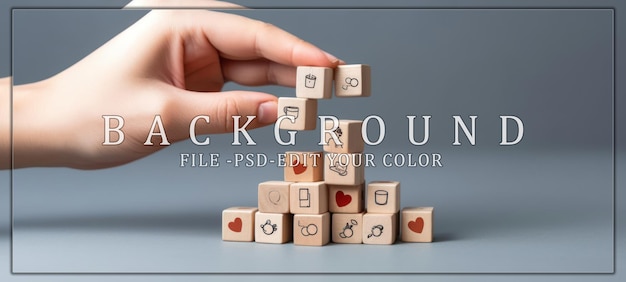 PSD puzzle games or arranging small blocks