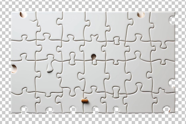 PSD puzzle isolated on transparent background