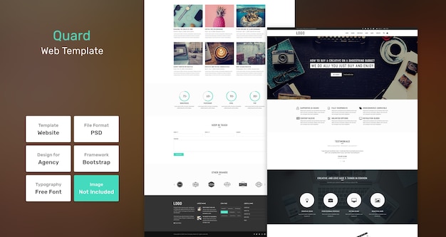 Quard services and marketing web template