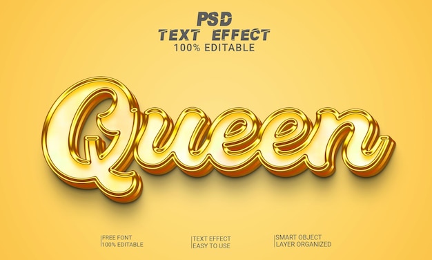 Queen 3D Text Effect