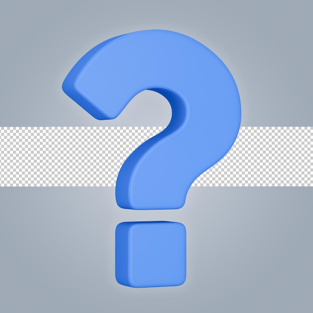 Question mark 3d icon