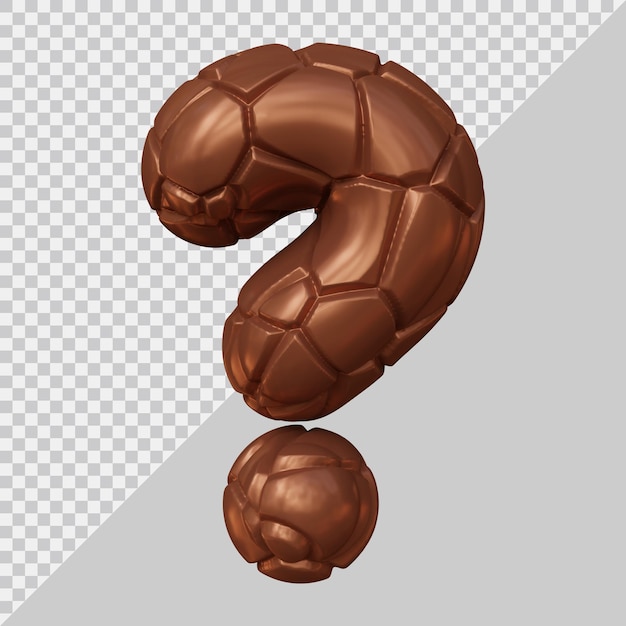 Question mark or ask symbol in 3d render