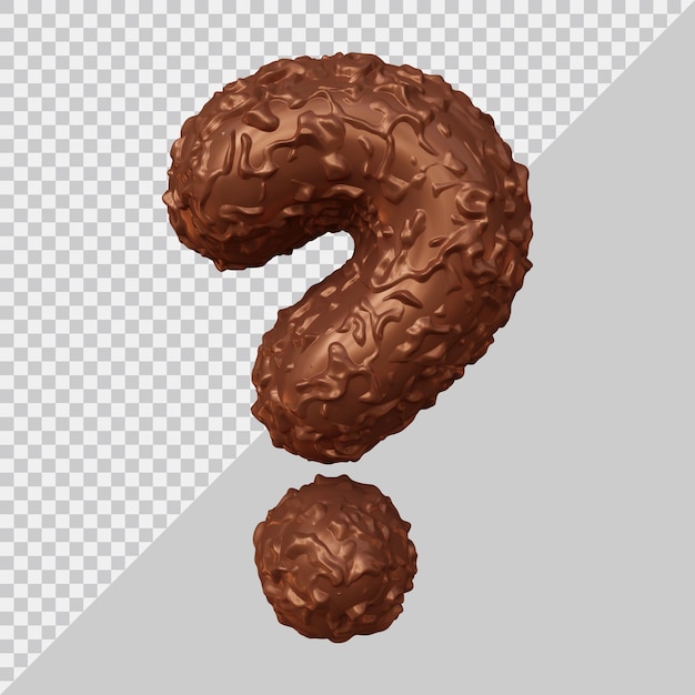 Question mark or ask symbol in 3d render