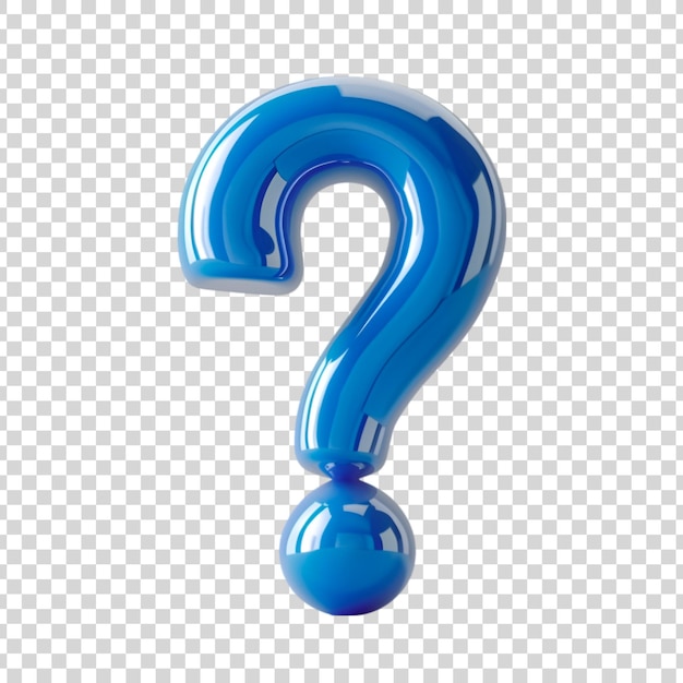 PSD question mark icon 3d