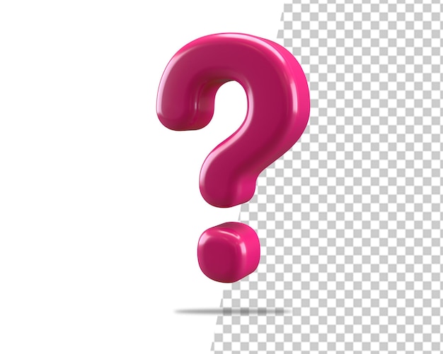 Question pink 3d mark