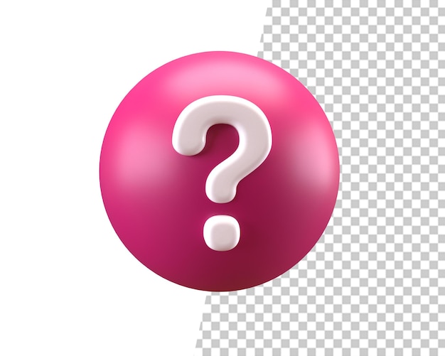 Question pink 3d mark