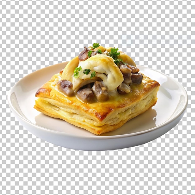 Quiche isolated on transparent background