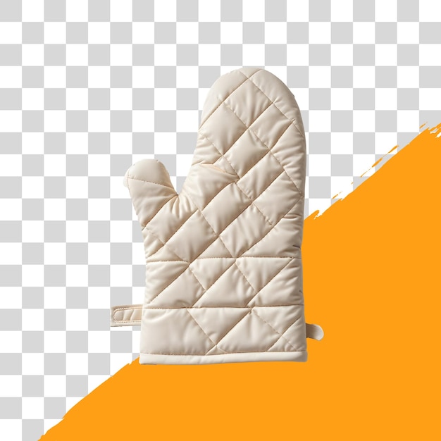 quilted oven mitt isolated on png transparent background