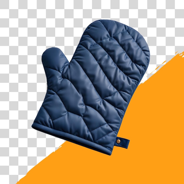 quilted oven mitt isolated on png transparent background