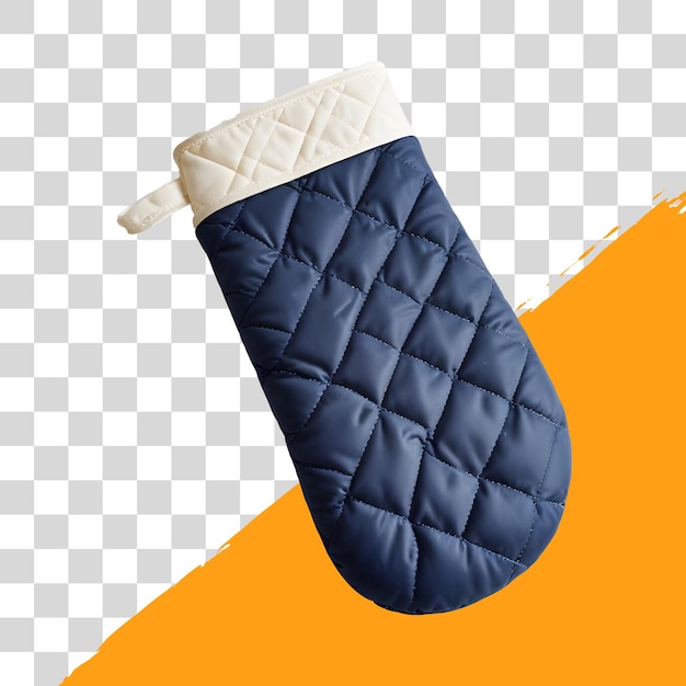 quilted oven mitt isolated on png transparent background