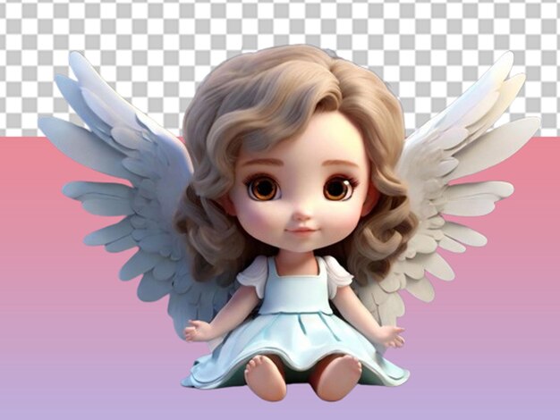 PSD quotangel wings 3d cartoon characterquot