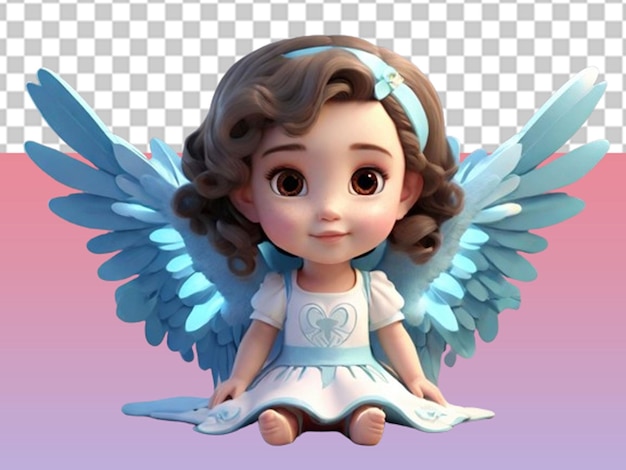 quotAngel Wings 3D Cartoon Characterquot