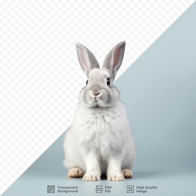 a rabbit is standing in front of a screen that says " the rabbit ".