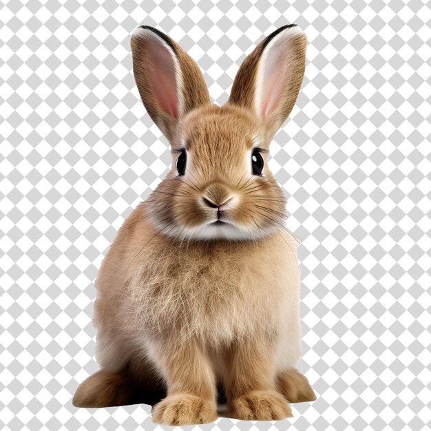 Rabbit Isolated on transparent background PSD file format