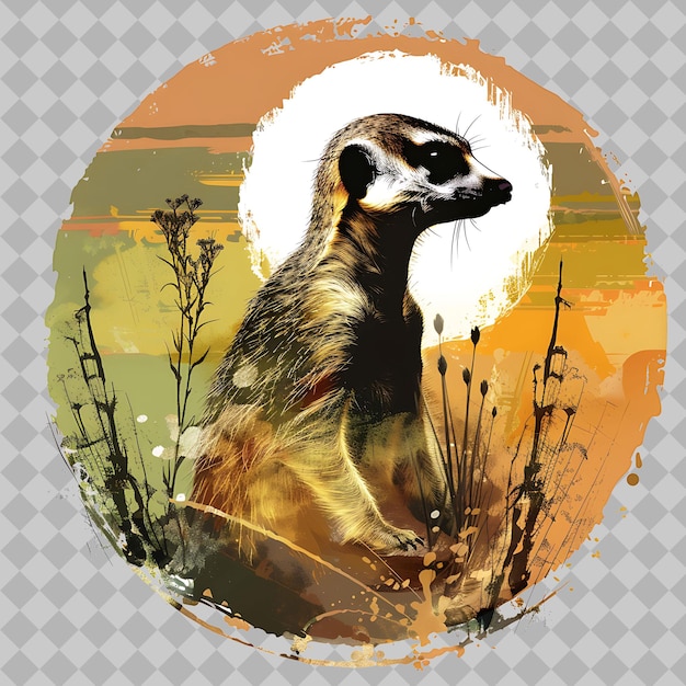 PSD a raccoon with a picture of a raccoon on it