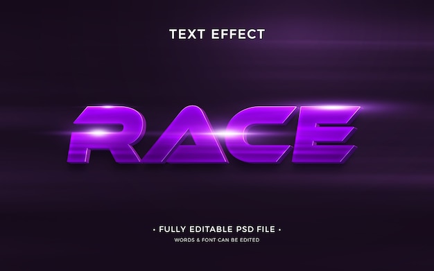 Race text effect