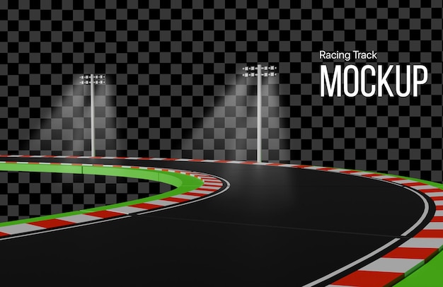 Racing Track Turn 3D