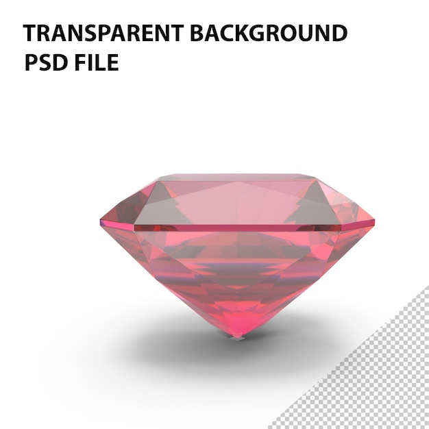 Radiant Cut Pink Topaz PNG