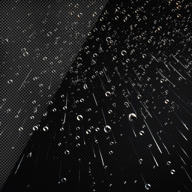 Rain drop effect transparent background