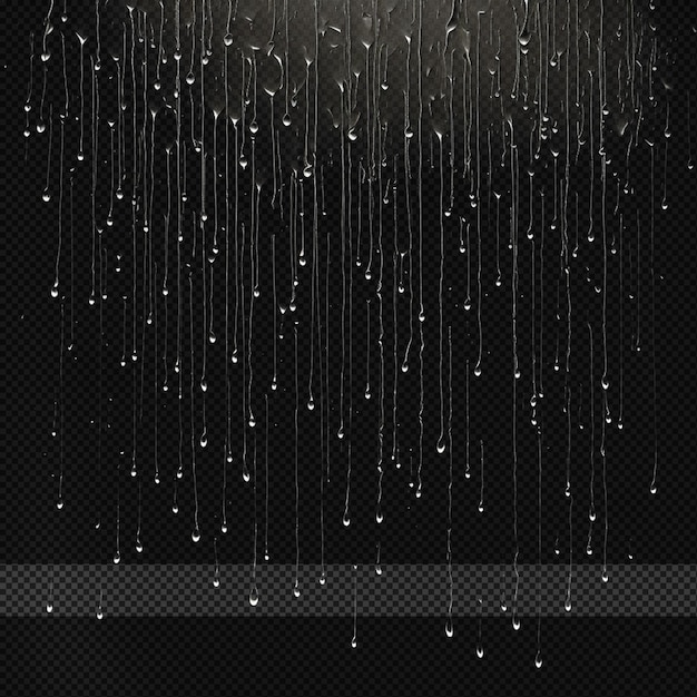 Rain drops transparent effect