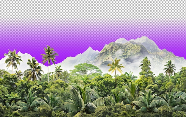 PSD rain forest landscape png