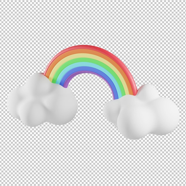 rainbow 3d illustration