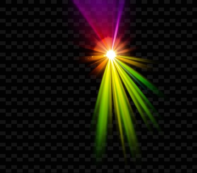 PSD rainbow beam shines vibrantly combining all colors of the rainbow y2k neon inspired light texture