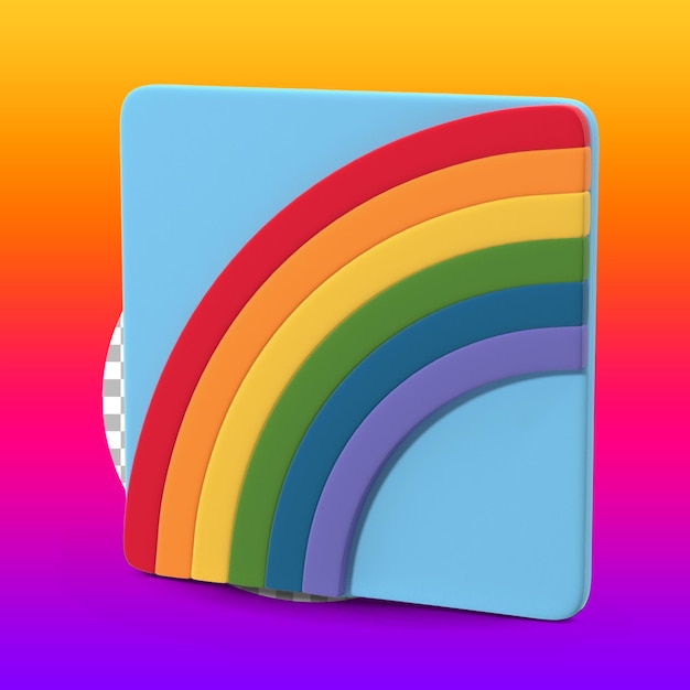 PSD rainbow board concept for happy pride day