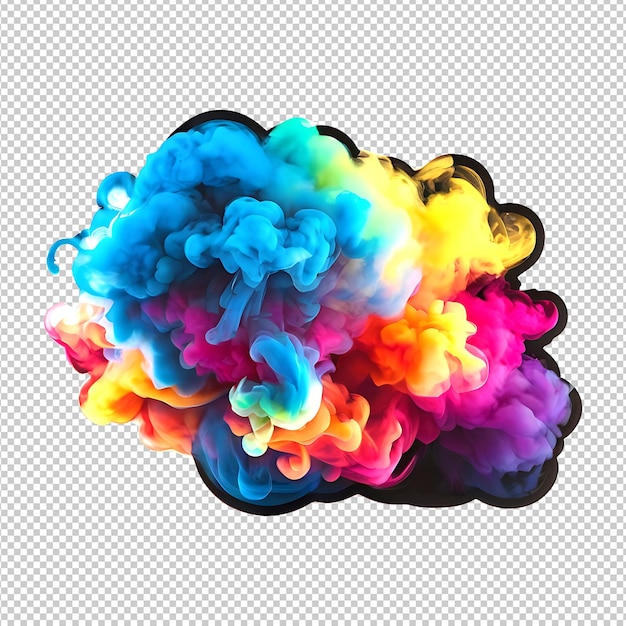 rainbow colored psd design