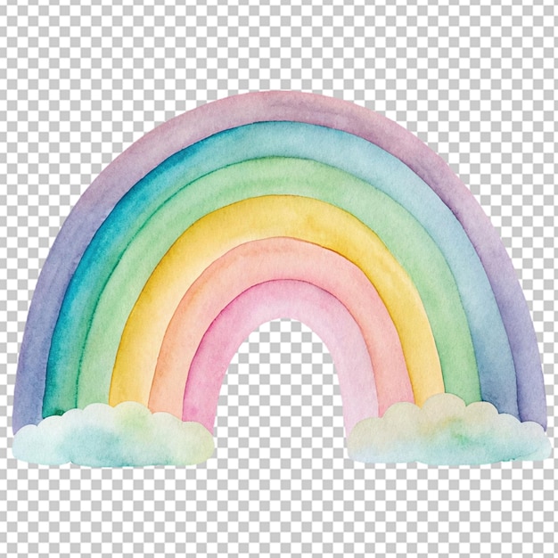 rainbow on transparent