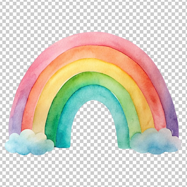 rainbow on transparent