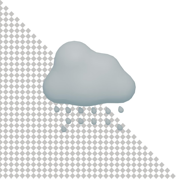 Rainy Cloud 3d icon