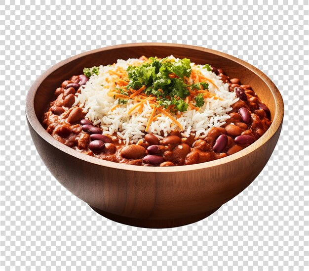 PSD rajma masala bowl on transparent background