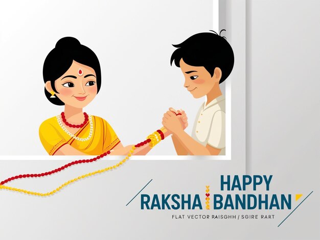 PSD raksha bandhan celebration vector art