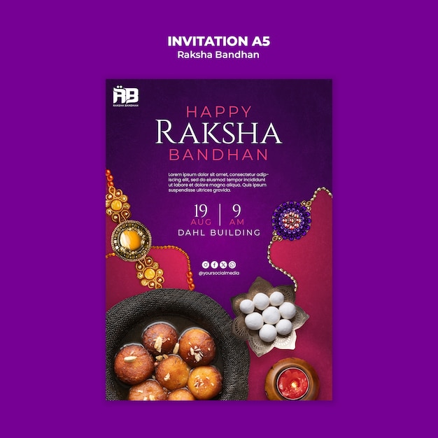 Raksha bandhan template design