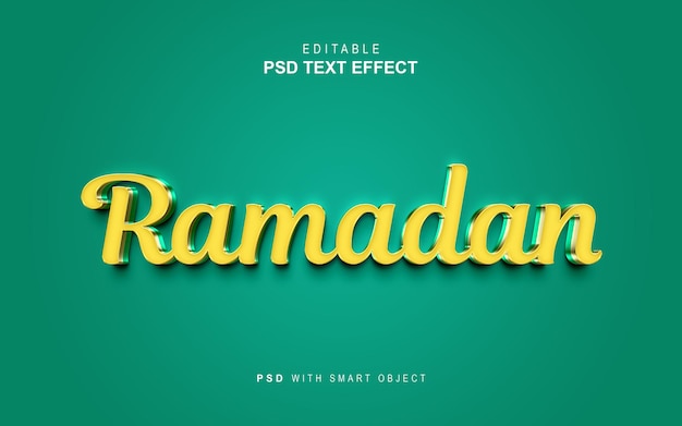 Ramadan 3d text effect