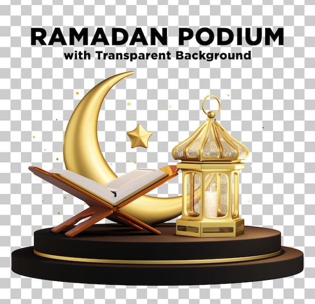 Ramadan Design Elements with Transparent Background PSD