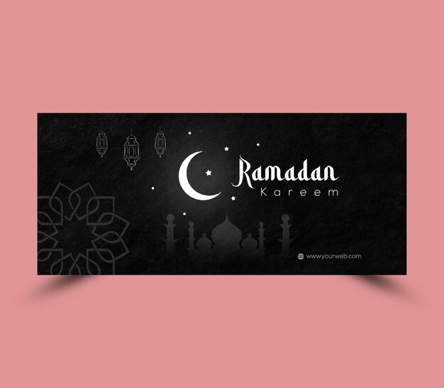 PSD ramadan facebook cover design