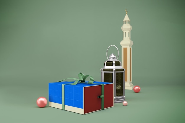 Ramadan Gift Box Mockup