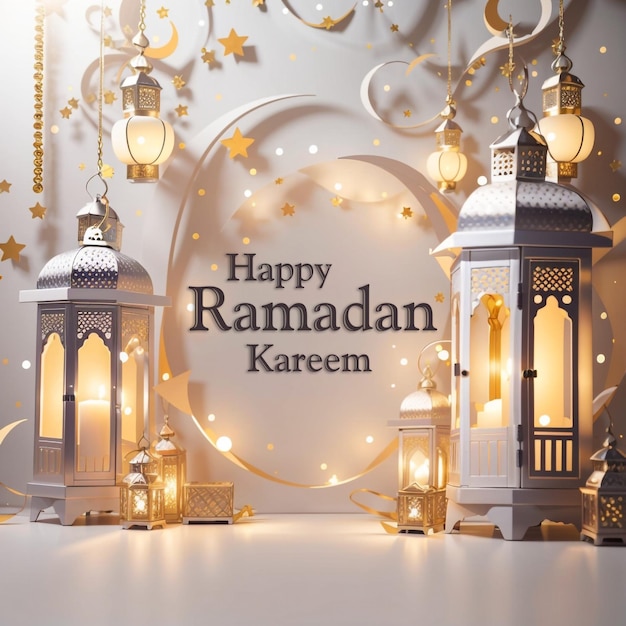 Ramadan Kareem background banner design template