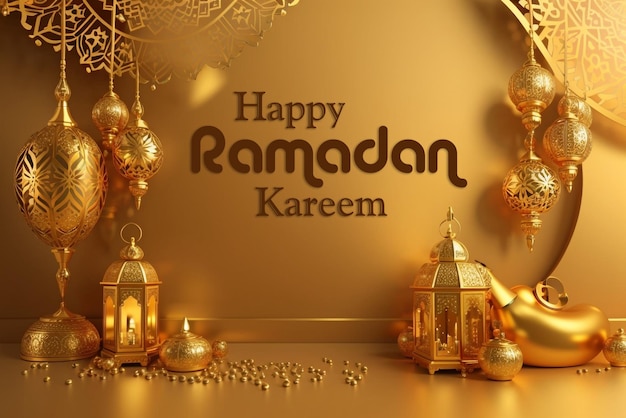 Ramadan Kareem banner design template for social media