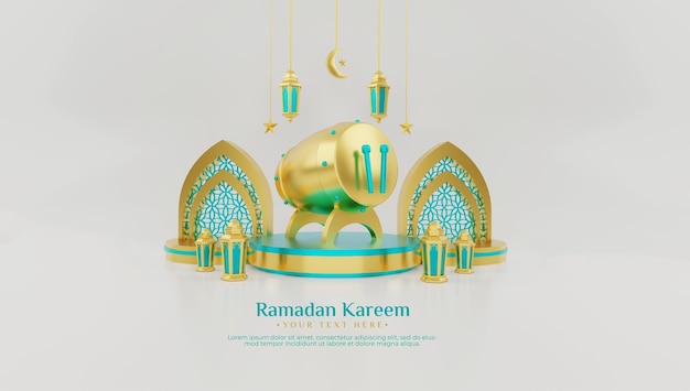 Ramadan kareem banner template