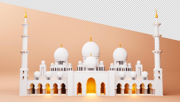 Ramadan Kareem design in 3d rendering