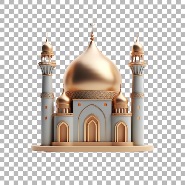 Ramadan kareem islamic decoration on transparent background