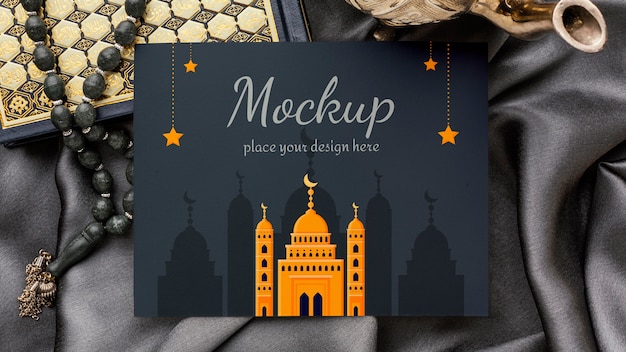 Ramadan print design mockup