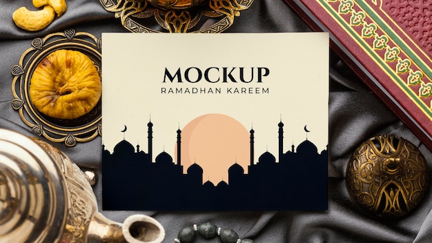 Ramadan print design mockup