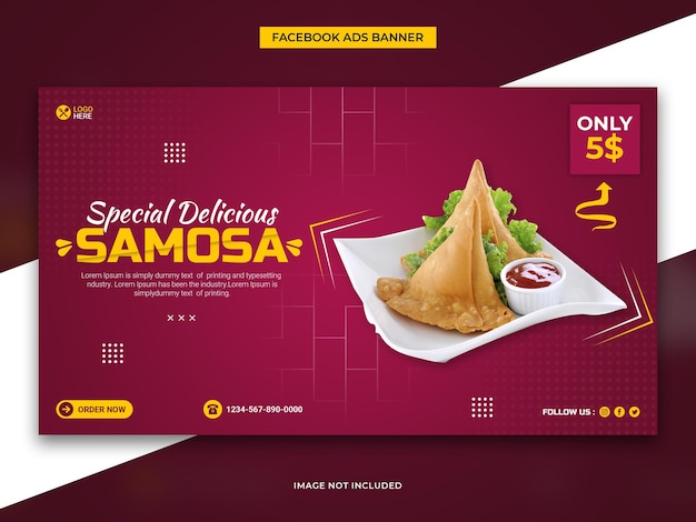 Ramadan restaurant food banner and web banner template