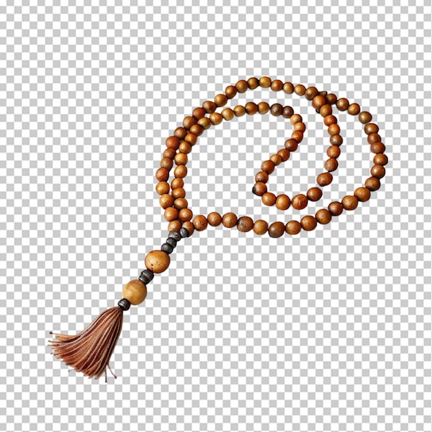 Ramadan Rosary on transparent background