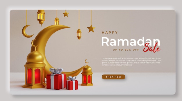 PSD ramadan sale banner design ps