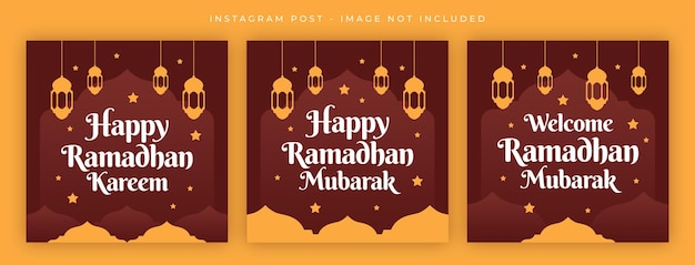 Ramadhan Mubarak Instagram Post Template